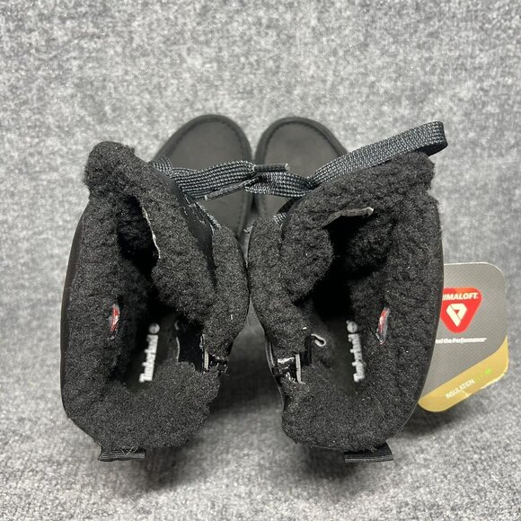 Timberland Chillberg Waterproof Boots Boys Size 2 Black Sherpa Lined - Picture 5 of 8